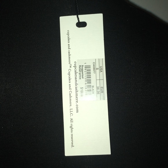 NWT Small Cupcakes & Cashmere Janette Black Dress - Picture 4 of 6